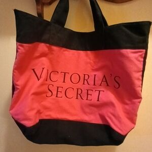 Victoria's Secret Red, Pink and Black Tote RARE COLLECTORS